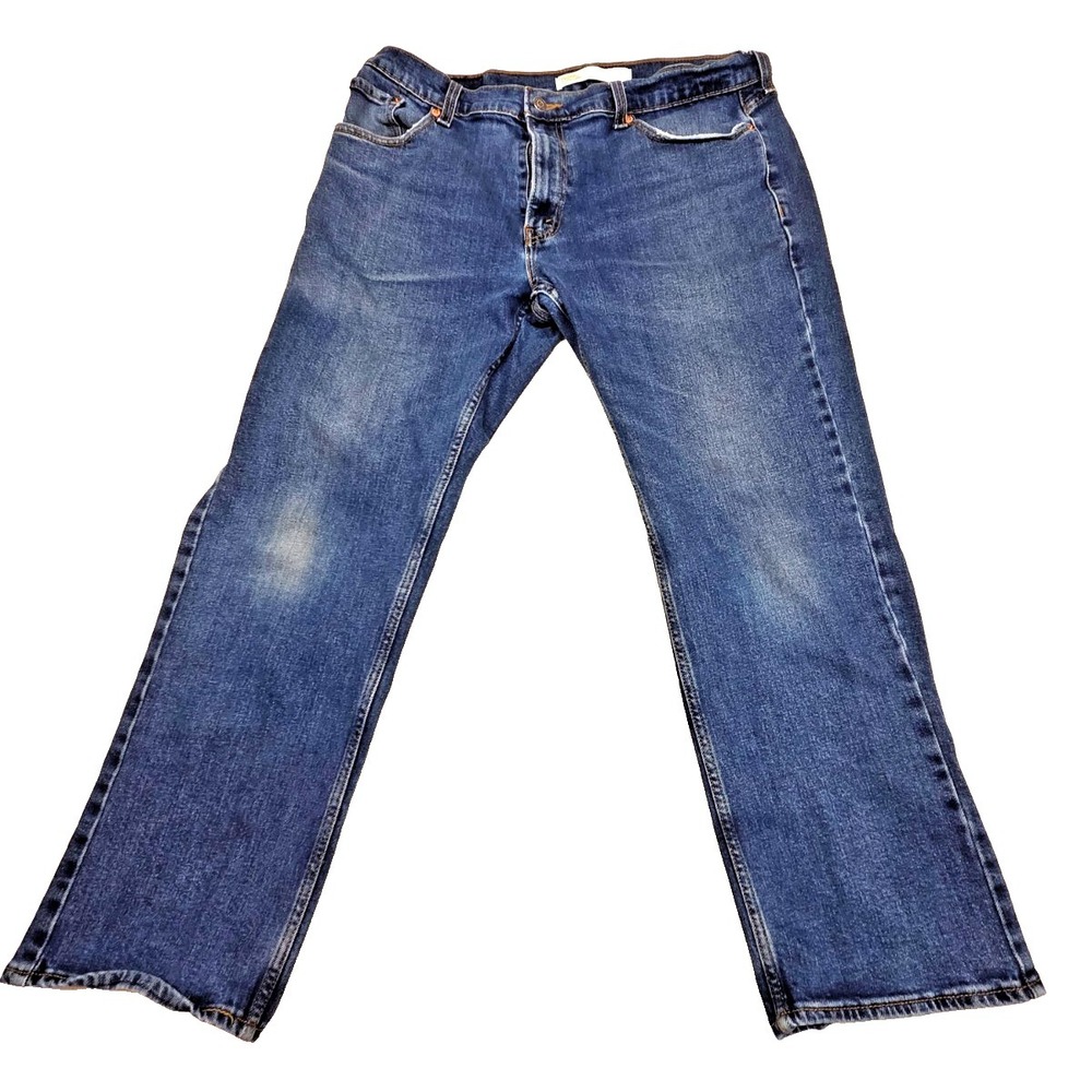 Levi Strauss Signature Gold Jeans Men's 36x30 Medium Wash Relaxed Fit Flex Denim